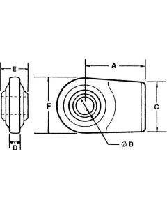Keevitatav aisa ots Ø36mm CAT3