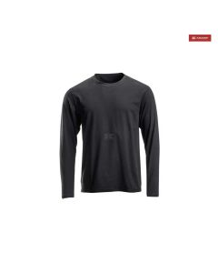 Meeste T-särk pikkade varrukatega must XS