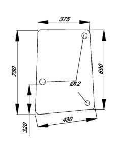 Küljeklaas LH L113306