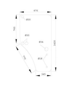 Ukse klaas RH L213355, L169103
