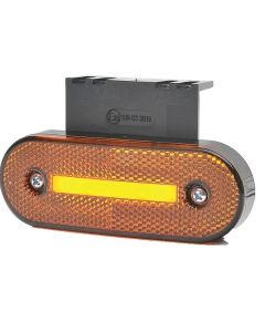 Ääretuli koos suunatulega LED 12-24V 115.3mm Oranž