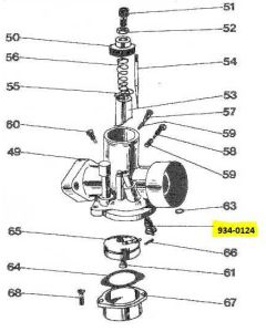 Karburaatori nõel 934-0124 MF-70