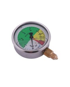 Manomeeter Ø80mm 0-5-20-25bar