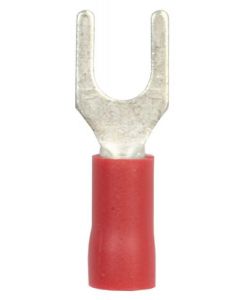 Juhtmeots kahvel 4,3x6,8mm punane 100tk