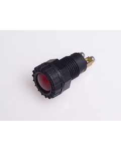 Märgutuli punane Ø18mm BA9s kruvikinn.