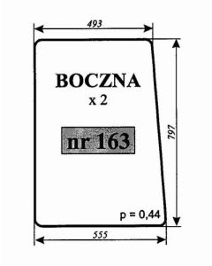 Küljeklaas 797x555/493 Т30.45.151