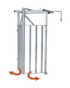 Kaitsepuur kahe väravaga 120x113x215cm