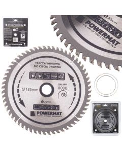 Lõikeketas puidule z-60 Ø185x20mm PM