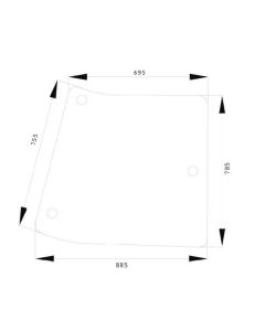 Nurga klaas RH SU33102, R201575