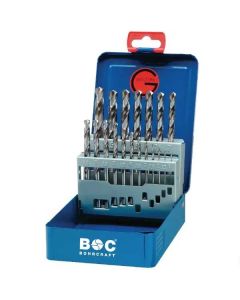 Metallipuuride komplekt HSS Ø1-10mm 19 osa.