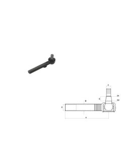 Roolivarda ots M20x1,5/M24x1,5 L-258 SHP239KR