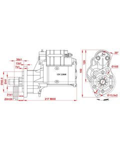 Starter *11 12V 2,8kW RS-09