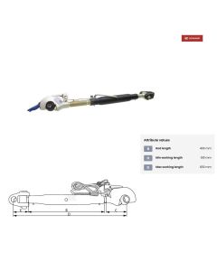 Kesktõmmits CAT2/3 M36x3 L610-830mm