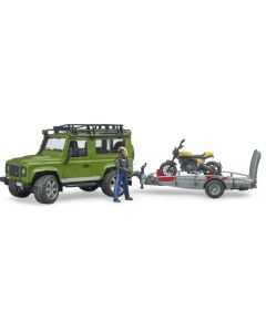 Land Rover treileriga + Ducati Land Rover