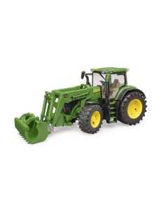 Traktor John Deere 7R + laadur BRUDER 1:16
