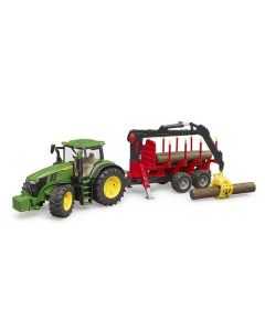 Metsaveo traktor John Deere 7R 350 BRUDER 1:16