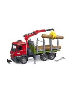 Metsaveok MB Arocs tõstukiga + 3 palki BRUDER 1:16