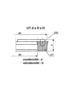 Mansett UT-100x125x15,5