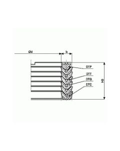 Pakett-tihend DT3-140x7,5x34