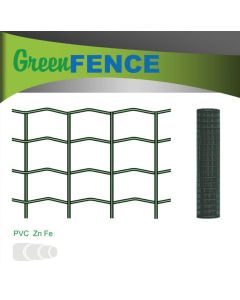 Keevisvõrk 1,0x25m Fe+Zn+PVC RAL6005