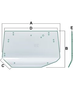 Tagaklaas 1393x879mm V36661500
