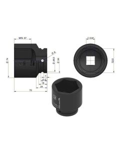 Löökpadrun 52mm 3/4" DIN 3129