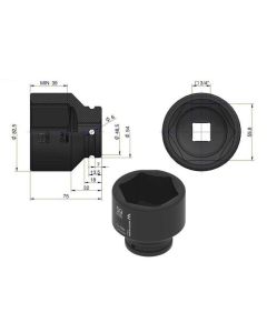 Löökpadrun 59mm 3/4" DIN 3129