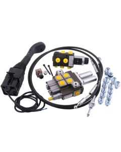 Joystick + jagaja 4 funkts + el. klapp 40L/min