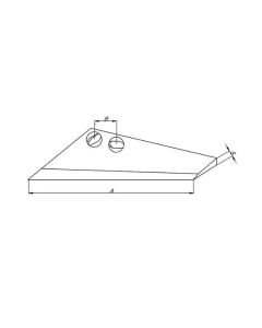 Kultivaatori tööorgan LH L-245mm #8mm