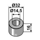 Tera puks Ø14,5/32-16mm 3000598