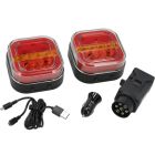 Juhtmevaba lampide komplekt LED 12-24V